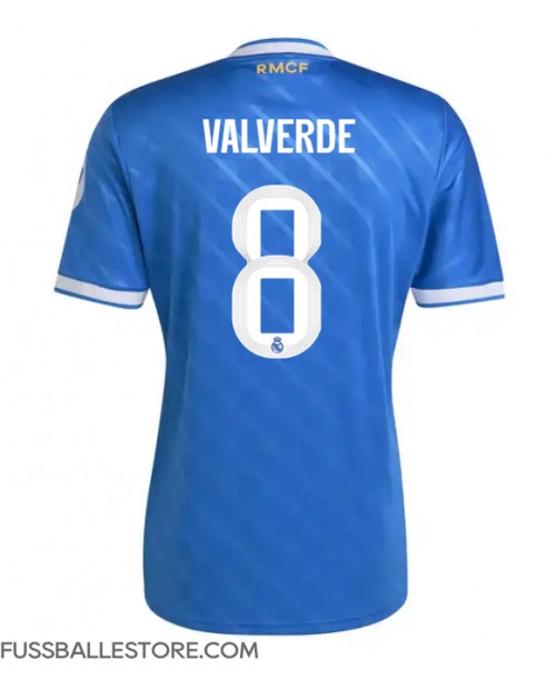 Günstige Real Madrid Federico Valverde #8 3rd trikot 2025-26 Kurzarm Günstige Real Madrid Federico Valverde #8 3rd trikot 2025-26 Kurzarm